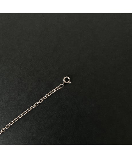 Vintage Silver925 tiny chain necklace Azuki ⑨