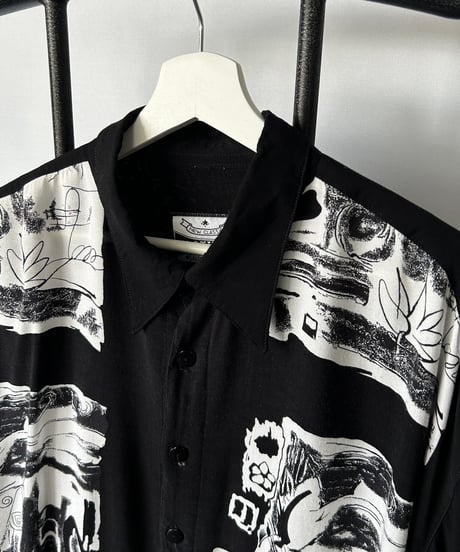 VISKOSE printed L/S shirt 45/46
