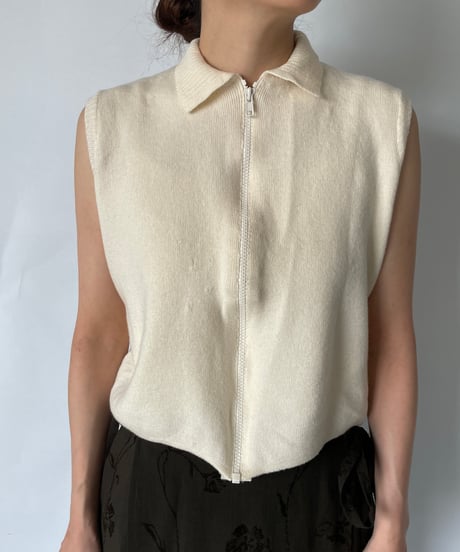 Merinowolle knit Zip Vest