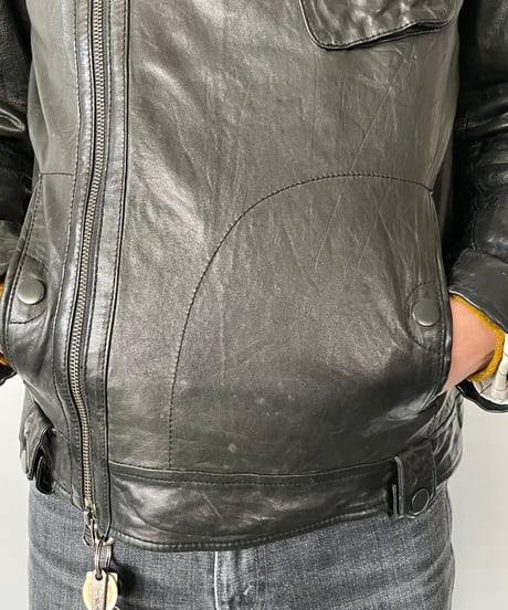 OLD GAP rum leather riders jacket S