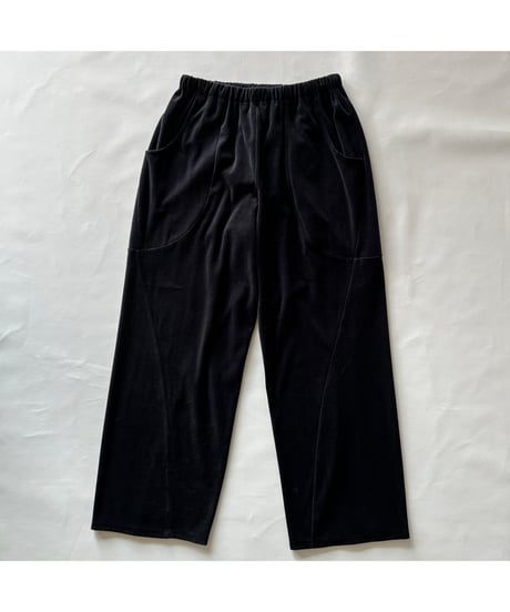 ANDER "VELOUR CURVY PANTS"
