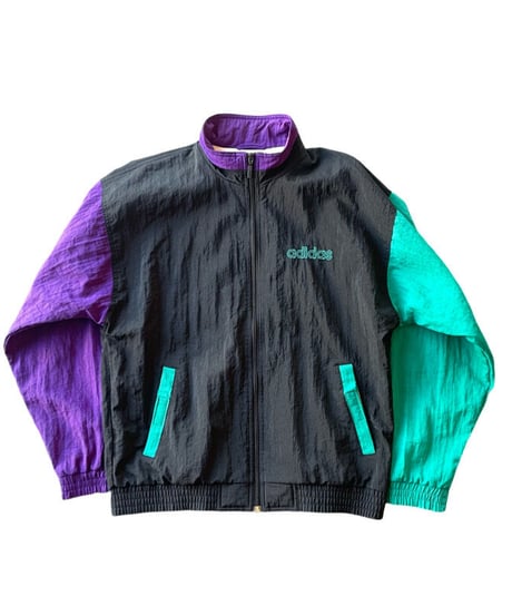 80s adidas nylon track jacket M