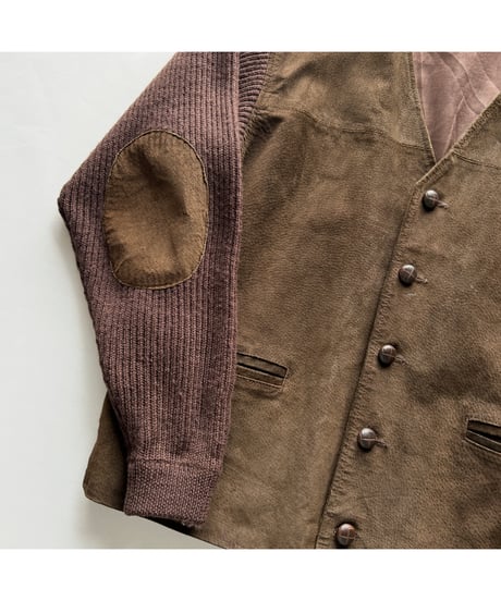 90s Switching suede cardigan