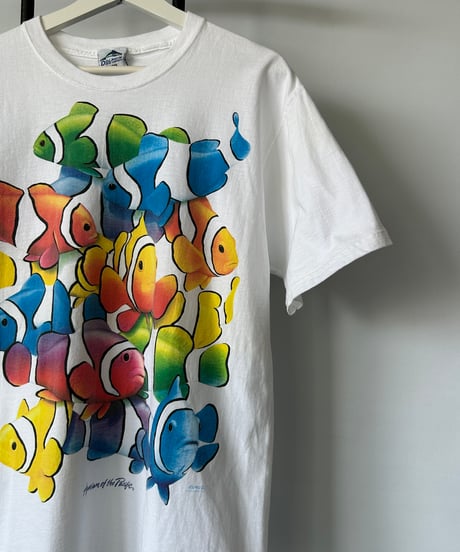 90s "clownfish" s/s tee L