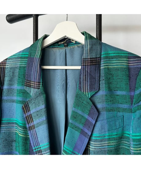 80s Vintage "YESSICA" Plaid Jacket