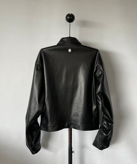 NAM "TRUMPET TRUCKER JACKET FAUX LEATHER"