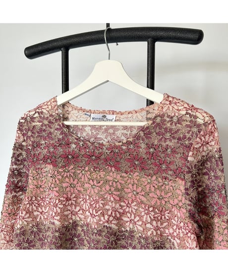 Vintage Flower lace tops