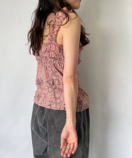 MADE IN ITALY flower camisole