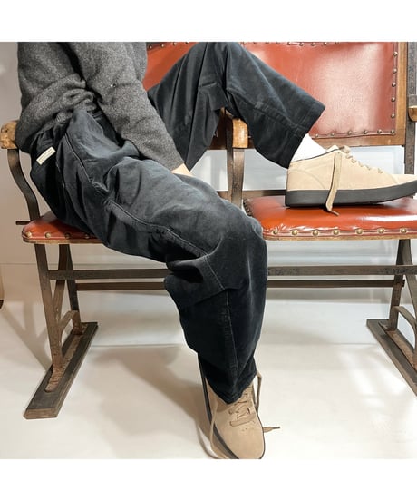 COMFORTABLE REASON "Brushed Lining Cords Slacks"