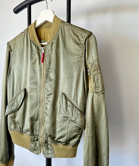 euro vintage satin MA-1