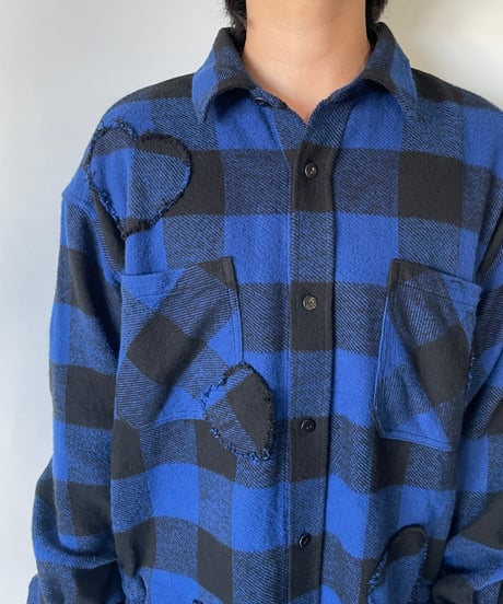 NAM "BELLOWS HEAVY FLANNEL SHIRT & PANTS" (BLUE/HEART)