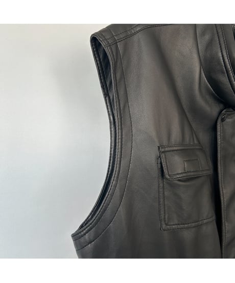 90s Leather Vest
