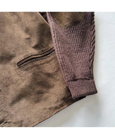 90s Switching suede cardigan