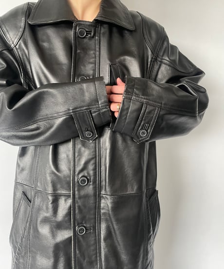 Vintage Leather Car Coat