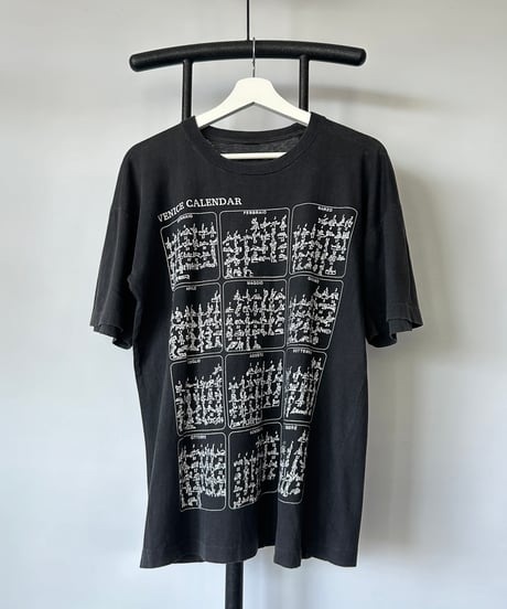 80~90s "VENICE CALENDAR" s/s tee