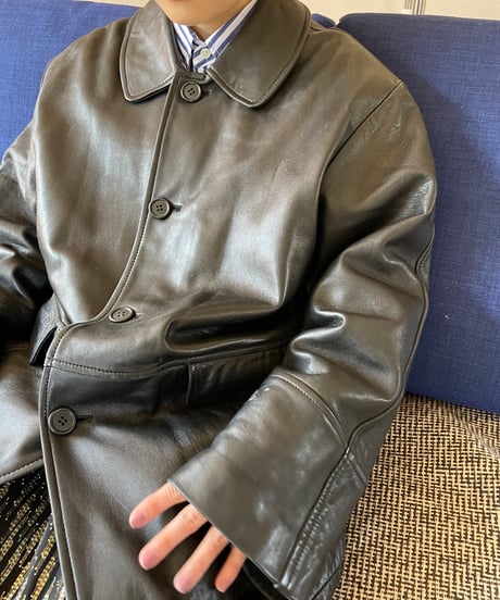 Vintage Leather Car Coat