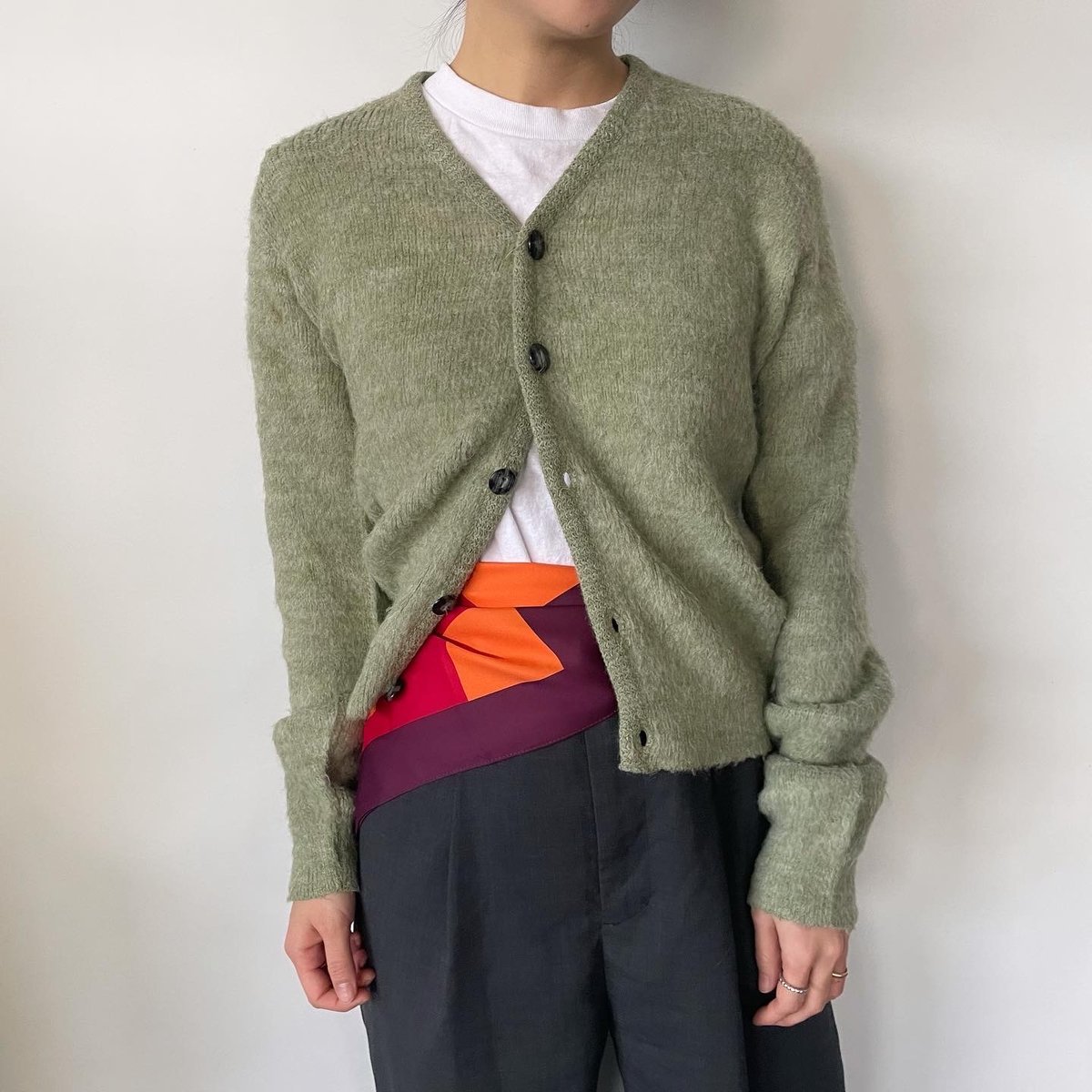 60s sears vintage 加えれ mohair cardigan モヘアニット
