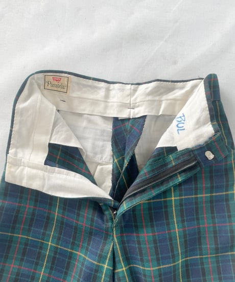 70s Levi's PANATELA plaid flare pants