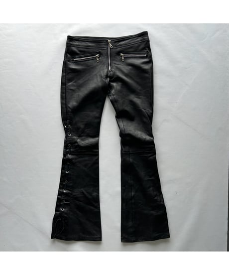 Lace up leather Pants