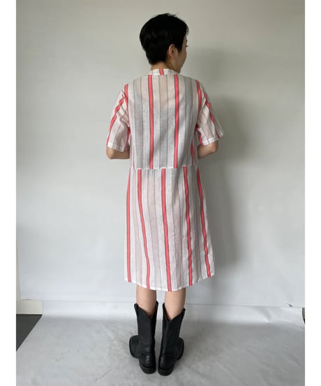 Multi Stripe Pullover One Piece