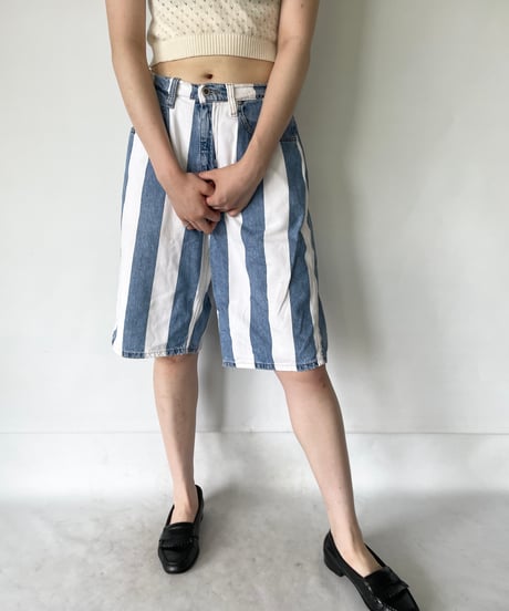 Levi's silverTab Stripe Denim Shorts