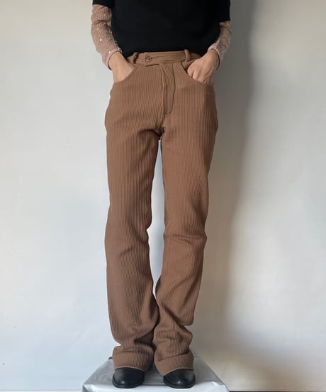 MADE IN ITALY ribbed pants
