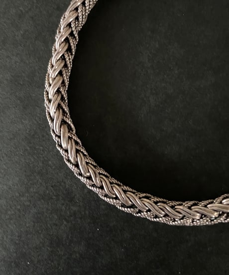 Europe vintage fox tail chain silver bracelet
