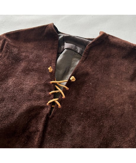 VINTAGE Hand made Leather Lace-up