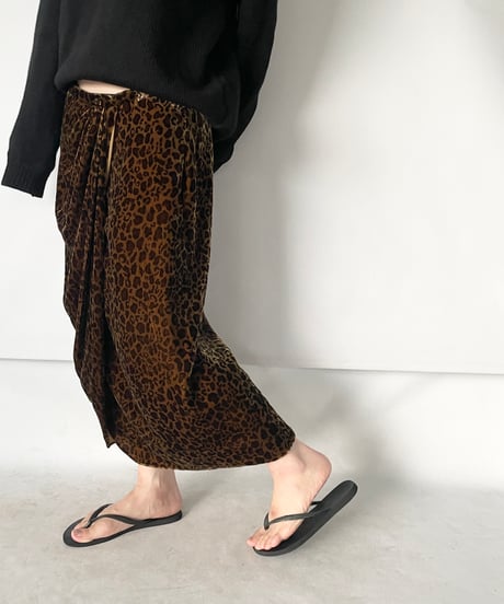 Ralph Lauren leopard silk skirt