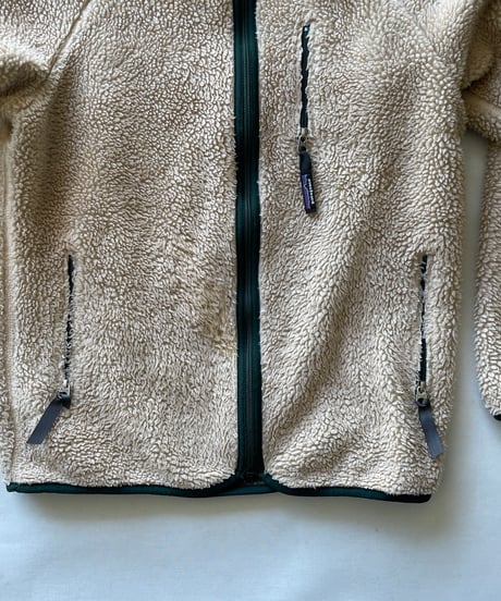 97s patagonia Retro Cardigan "natural / hunter green"