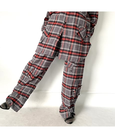 NAM "BELLOWS HEAVY FLANNEL SHIRT & PANTS" (GREY/STAR)