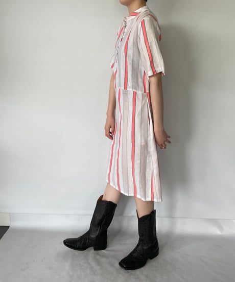 Multi Stripe Pullover One Piece