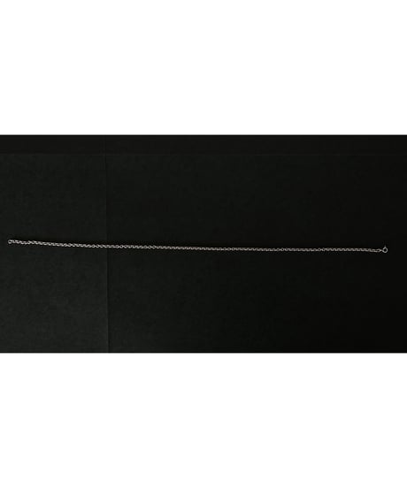 Vintage Silver925 tiny chain necklace Azuki ⑨