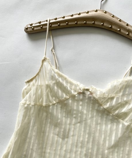 Stripe Mesh Camisole