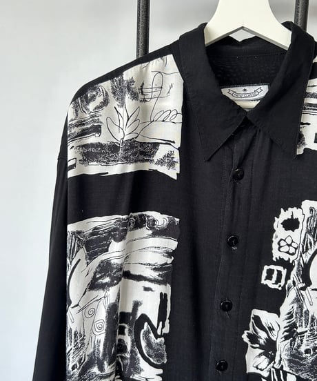VISKOSE printed L/S shirt 45/46