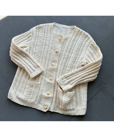 Vintage Cable Knit Cardigan