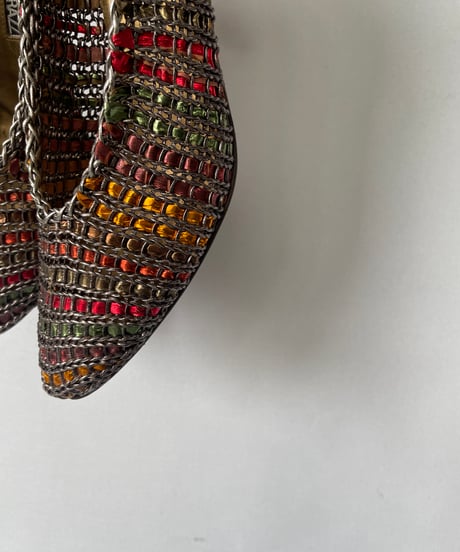CLAUDIO MERAZZI mesh leather pumps