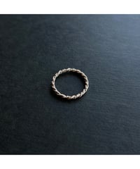 Vintage Silver Rope ring ①