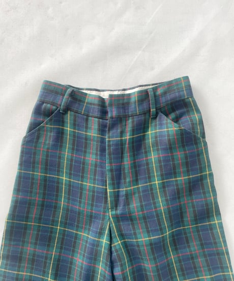 70s Levi's PANATELA plaid flare pants