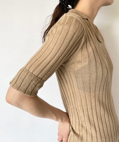 Summer knit polo