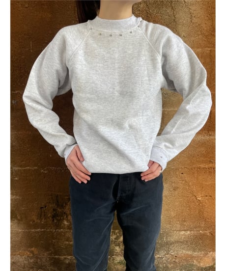 DEAD STOCK 80s Hanes sweat gray