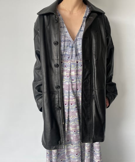 Vintage Leather Car Coat