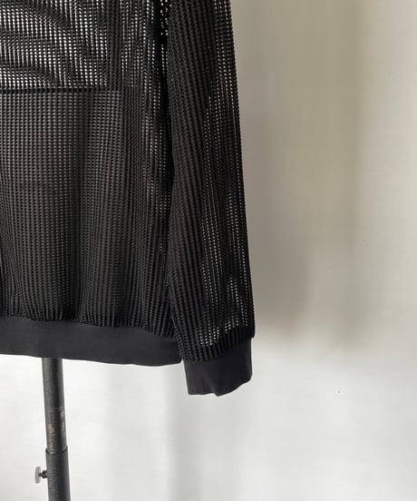 mesh L/S crew tops