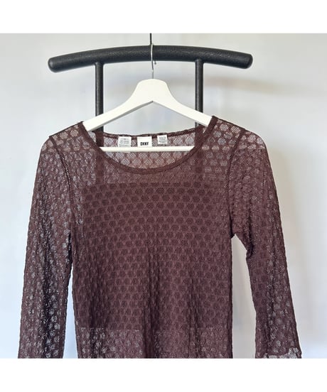 DKNY Sheer Lace Tops