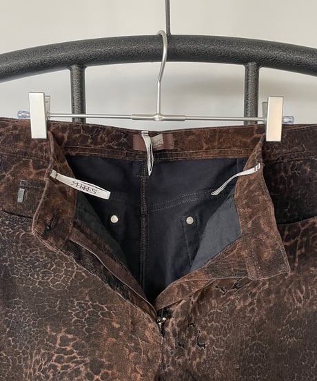 stretch cord leopard pants