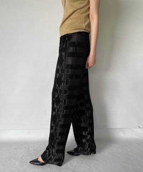 Pleats easy pants