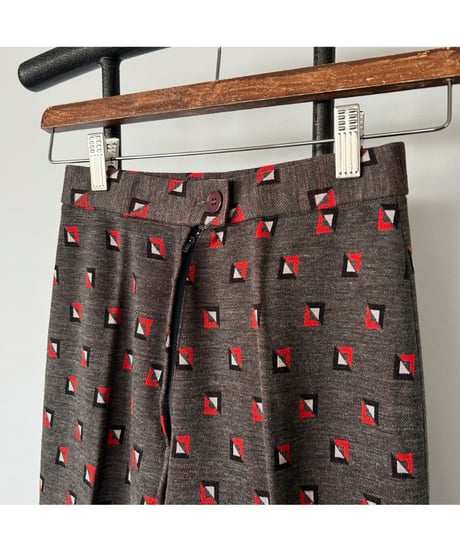 Geometric pattern pants