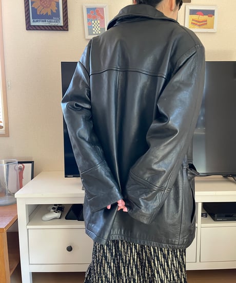 Vintage Leather Car Coat