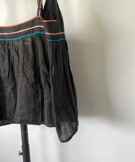multi color piping camisole