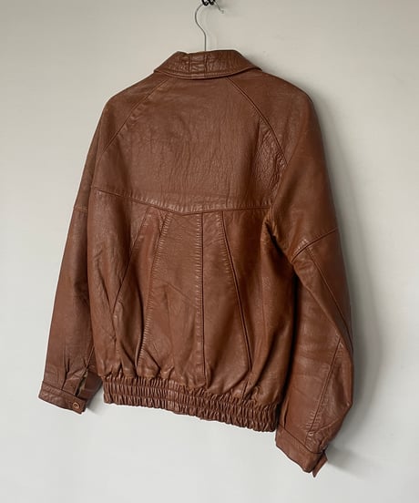 70-80s MADE IN ENGLAND leather jacket 38